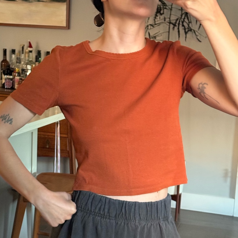 Terracotta Crop Top